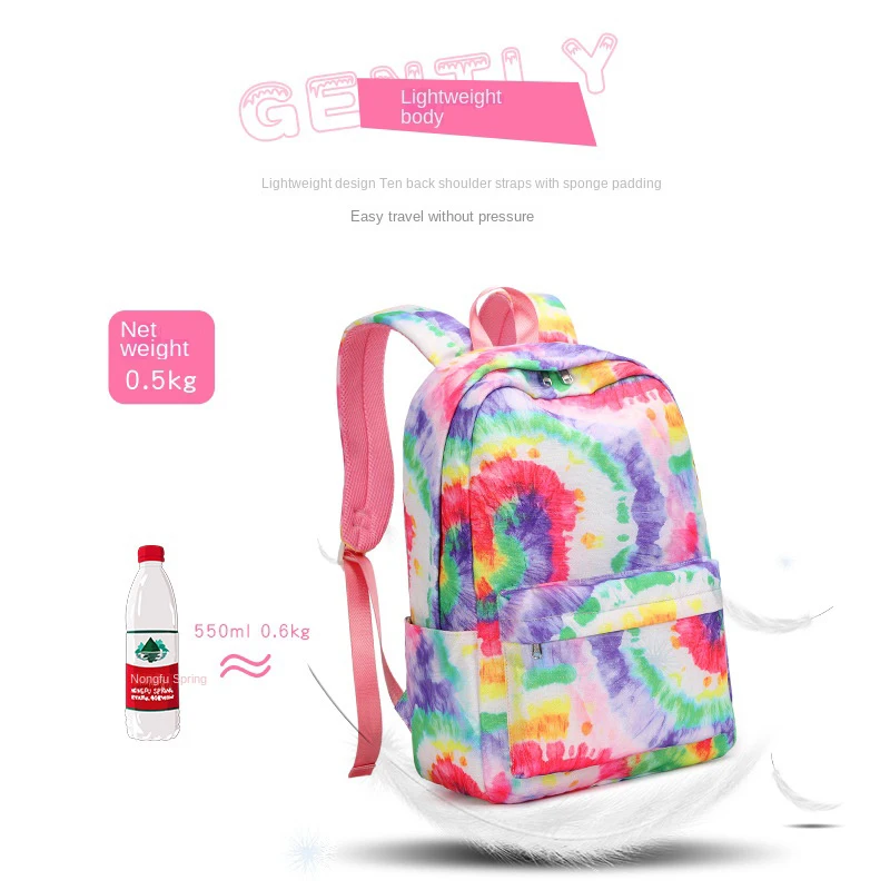 3 Pcs Set Children's School Backpack Cute Student Backpacks for Teenager Girls Waterproof School bags With Lunch bag Pencil Case