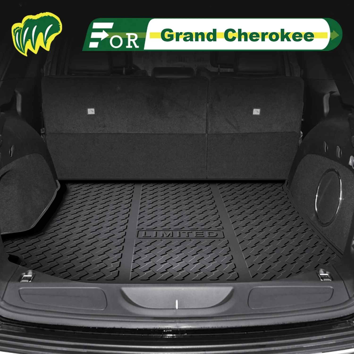 

For Jeep Grand Cherokee‌ 2012-2025 TPE Custom Fit Car Trunk Mat All Season Cargo Mat 3D Shaped Trunk Liner Rear Trunk Mat