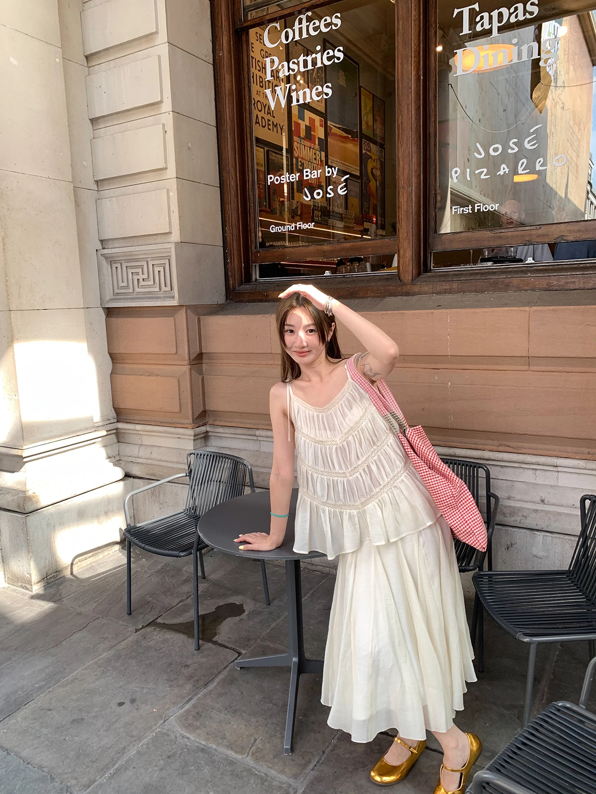 

Модный кружевной комплект Vcruan Aiige, лето 2025, новинка, женский костюм-двойка из шелка и лиоцелла, для офиса, белый, цвет «Клифф»