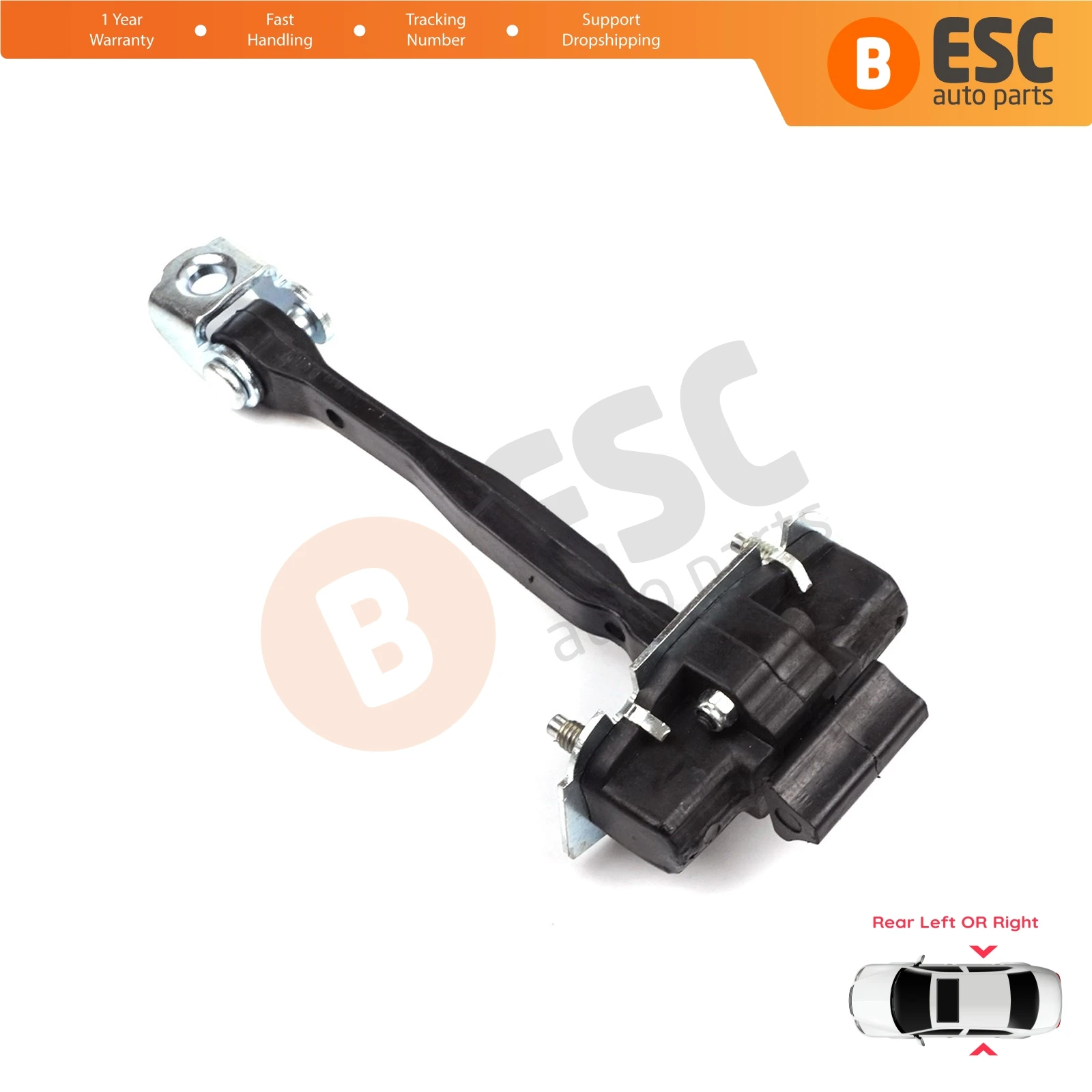 

EDP1280 Rear Left or Right Door Catch Hinge Brake Stop Check Strap Limiter for Fiat 500X 334 2014-On 51939944