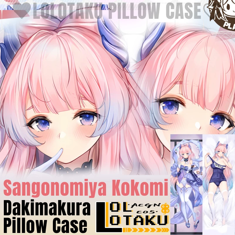 

Sangonomiya Kokomi Dakimakura Genshin Impact Sexy Pillowcase Fullbody Hugging Pillow Case Cushion Cover Otaku Home Bedding Decor