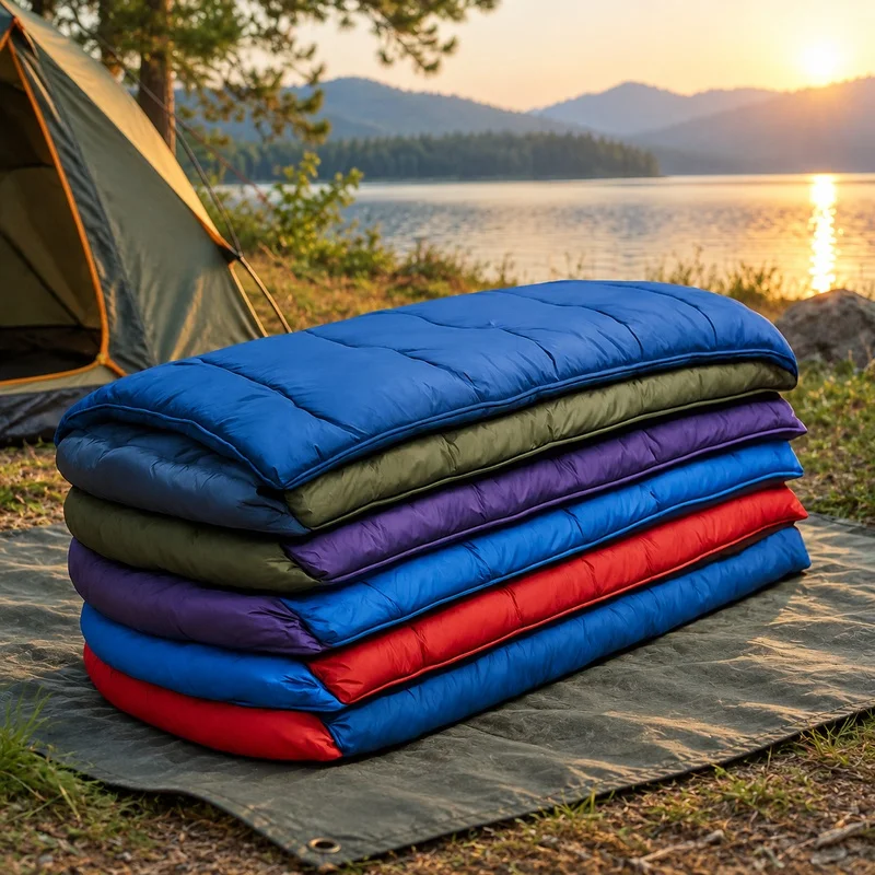 Lightweight Waterproof Envelope Sleeping Bag for Outdoor Camping and Hiking, Warm 4-Season Gear