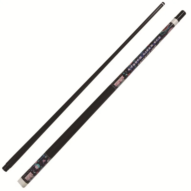 Carbon Fiber 1/2 Rod Billiards Set 11.8mm Club Head with Non-Slip Grip Stylish Carbon Material