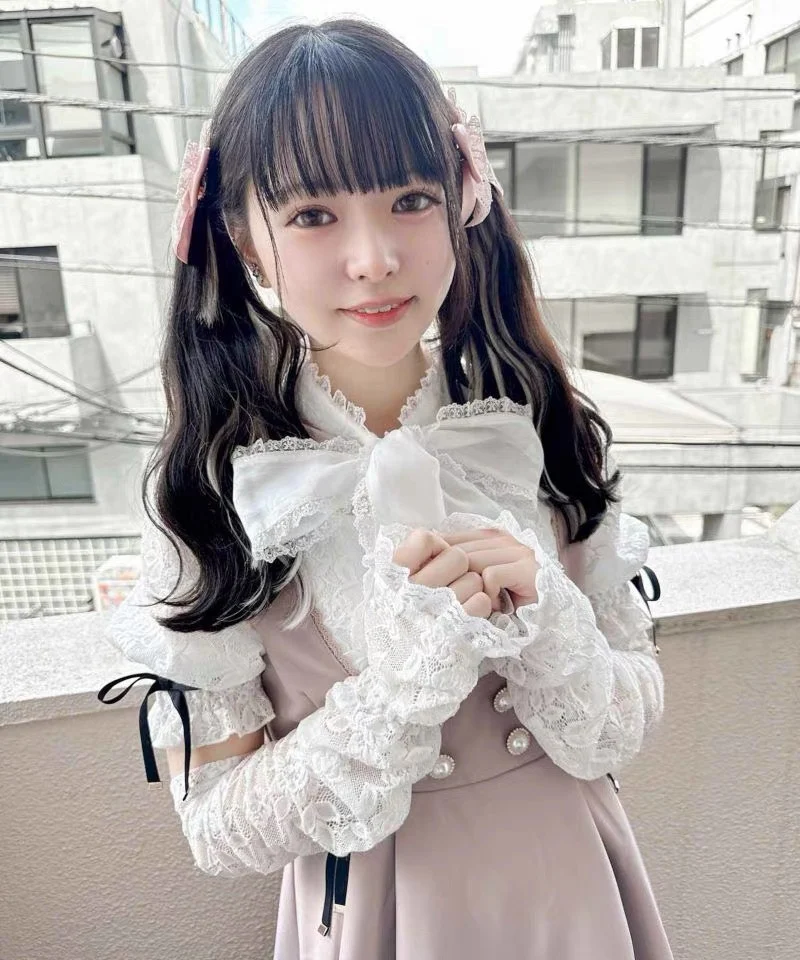 

Elegant Temperament Lace Solid Bow Blusas Detachable Puff Sleeve All-match Fresh Shirt Japan Preppy Style Slim Minority Shirts