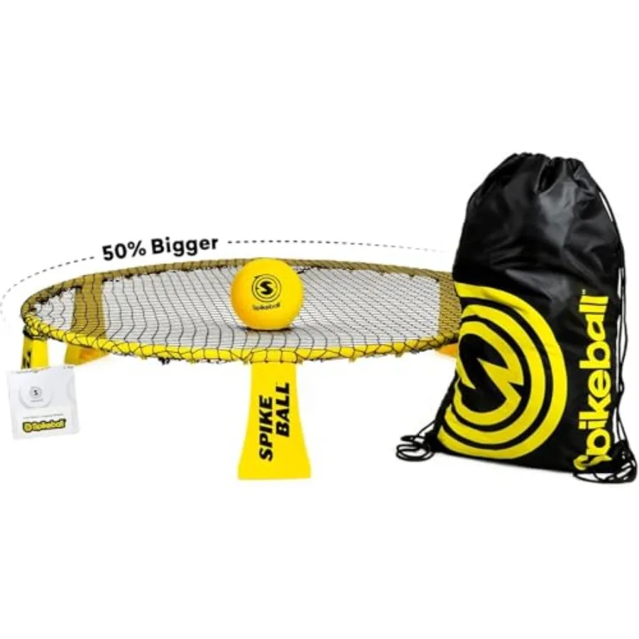 

Rookie Set NEW Includes 3 Balls Net and Carrying Bag - 50% Larger Net and Ball Original Roundnet Game Set for Adultsand Family