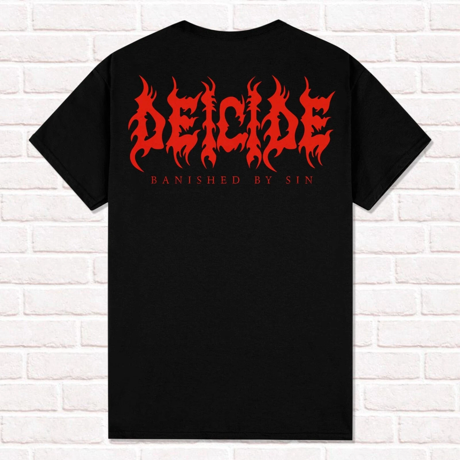 Deicide T-Shirt Banished By Sin 2024 Florida Death Metal Brutal Style Shirt  Tees Tops Unisex Cotton Short Sleeve High Street
