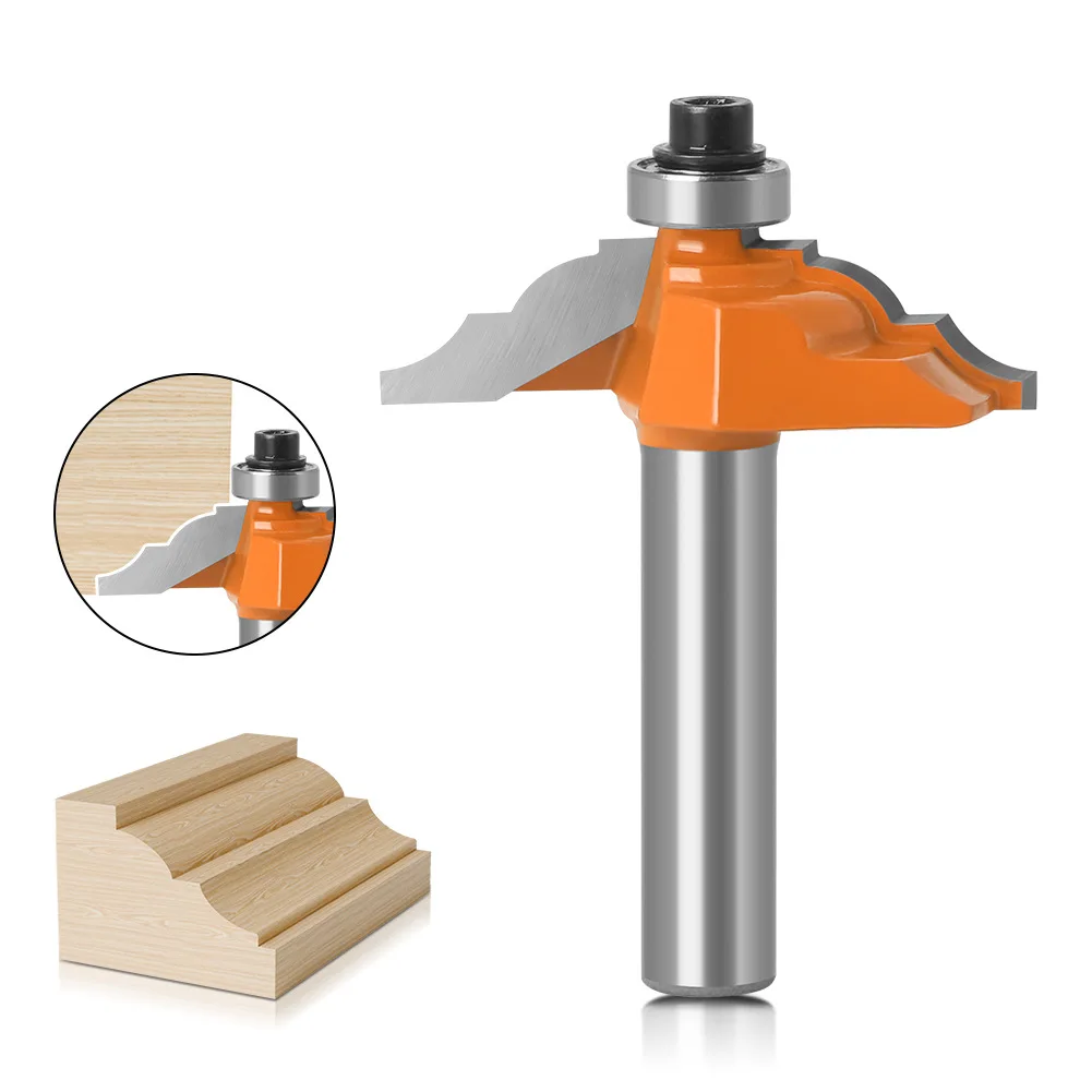 Table Edge Router Bit - French Baroque 8mm Shank Line มีดเครื่องตัดไม้เครื่องตัดเดือยสําหรับงานไม้เครื่องมือ