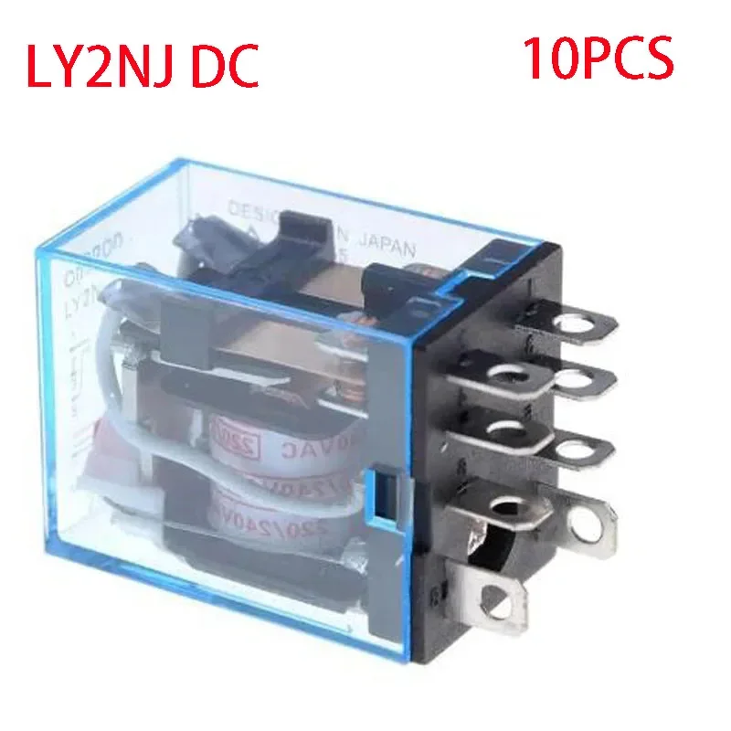 

10 шт. LY2NJ HH62P электронное микро мини-электромагнитное реле 10A 8PIN катушка DPDT DC 12 В 24 В 36 В 48 В 110 В 220 В