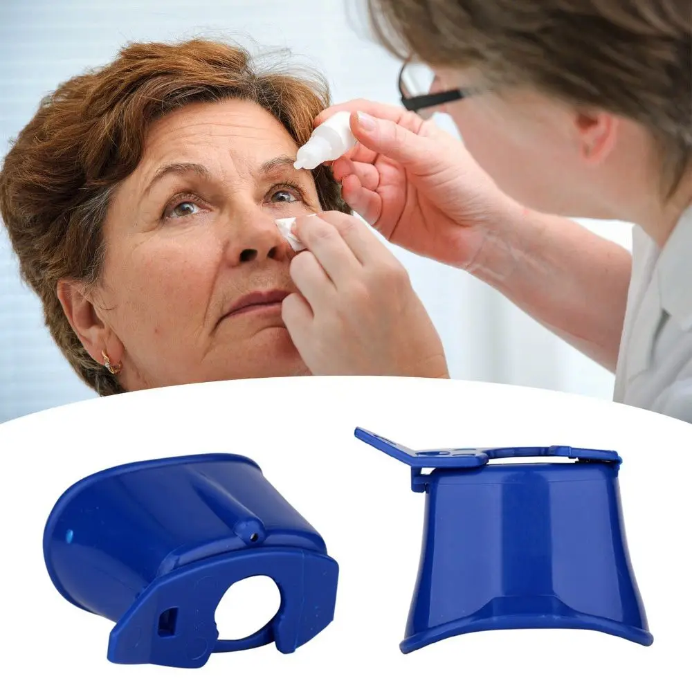 Practical Portable Eye Drop Applicator Automatic Drop Easy Grip Eyedrop Bottle Dispenser Eyedrop Guide Aid Home Use