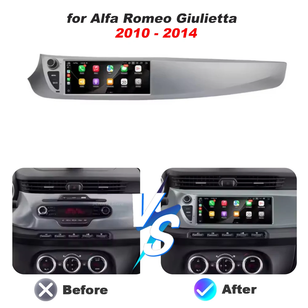 9.3' Android 16 Auto for Alfa Romeo Giulietta 2010-2014 Navigation Wireless Carplay Car Multimedia Video Player Stereo Autoradio