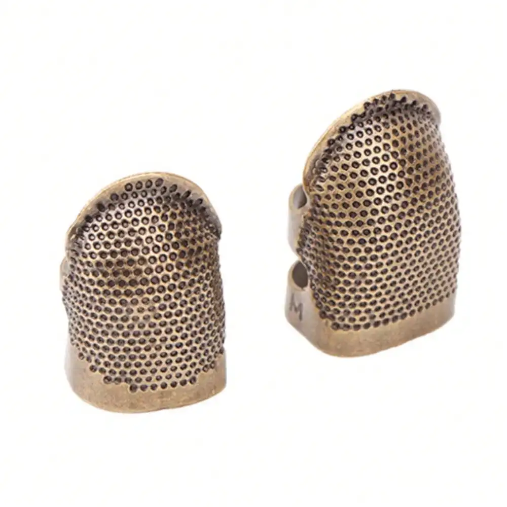 Vintage Polka Dot Thimble | Adjustable Open-Back Design