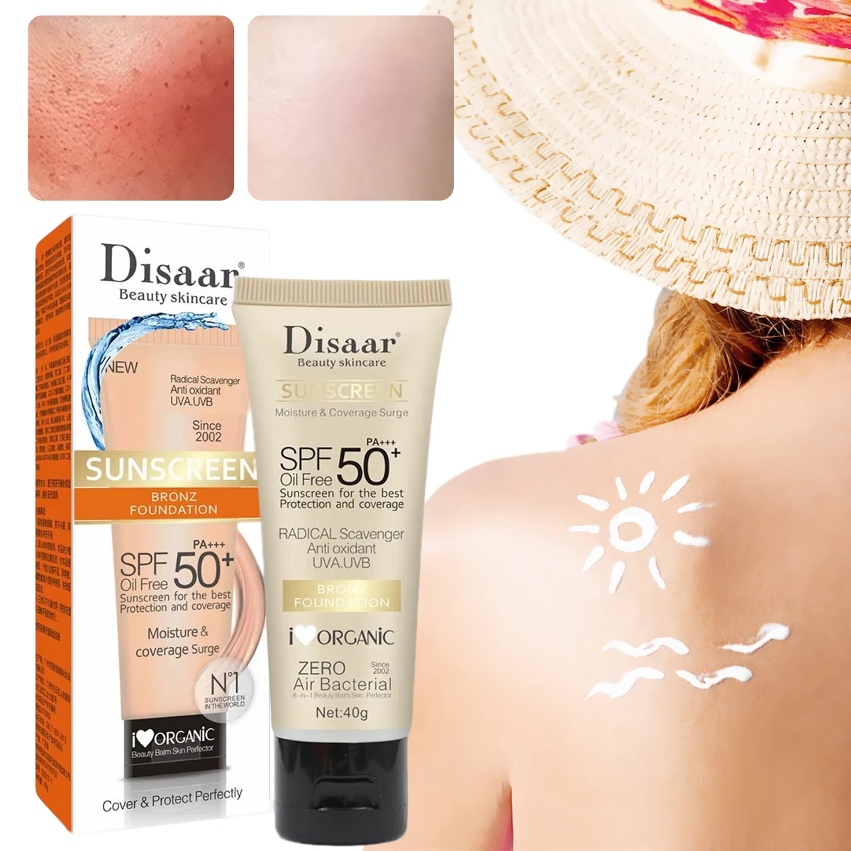 SPF 90++++ Sunscreen Nourishing, Moisturizing, Repairing Damaged Skin Natural Sunscreen Lotion Outdoor in Summer Beach