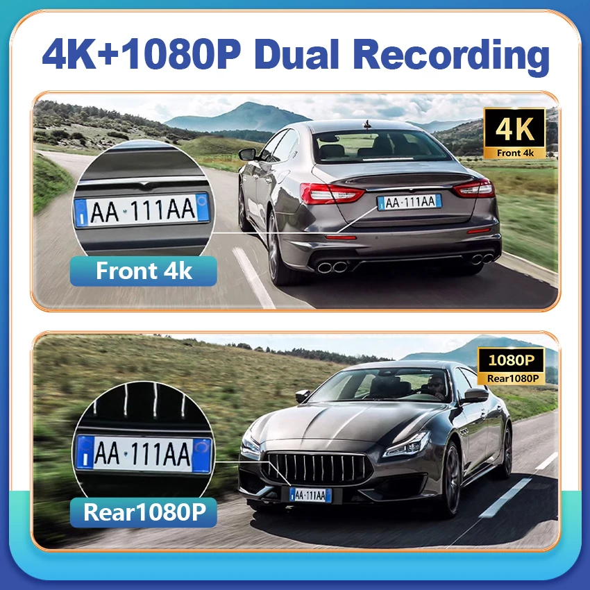 Plug and Play 4K 2160P Car DVR Video Recorder For Chery Omoda 5 C5 E5 5X 2024 2025 2026 Camera Night Vision Recorder Dash Cam