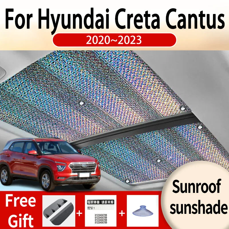 For Hyundai Creta Cantus ix25 SU2 2020~2023 Car Sunroof Sunshade Panoramic Windshield Sunshade Anti-ultraviolet Auto Accessories