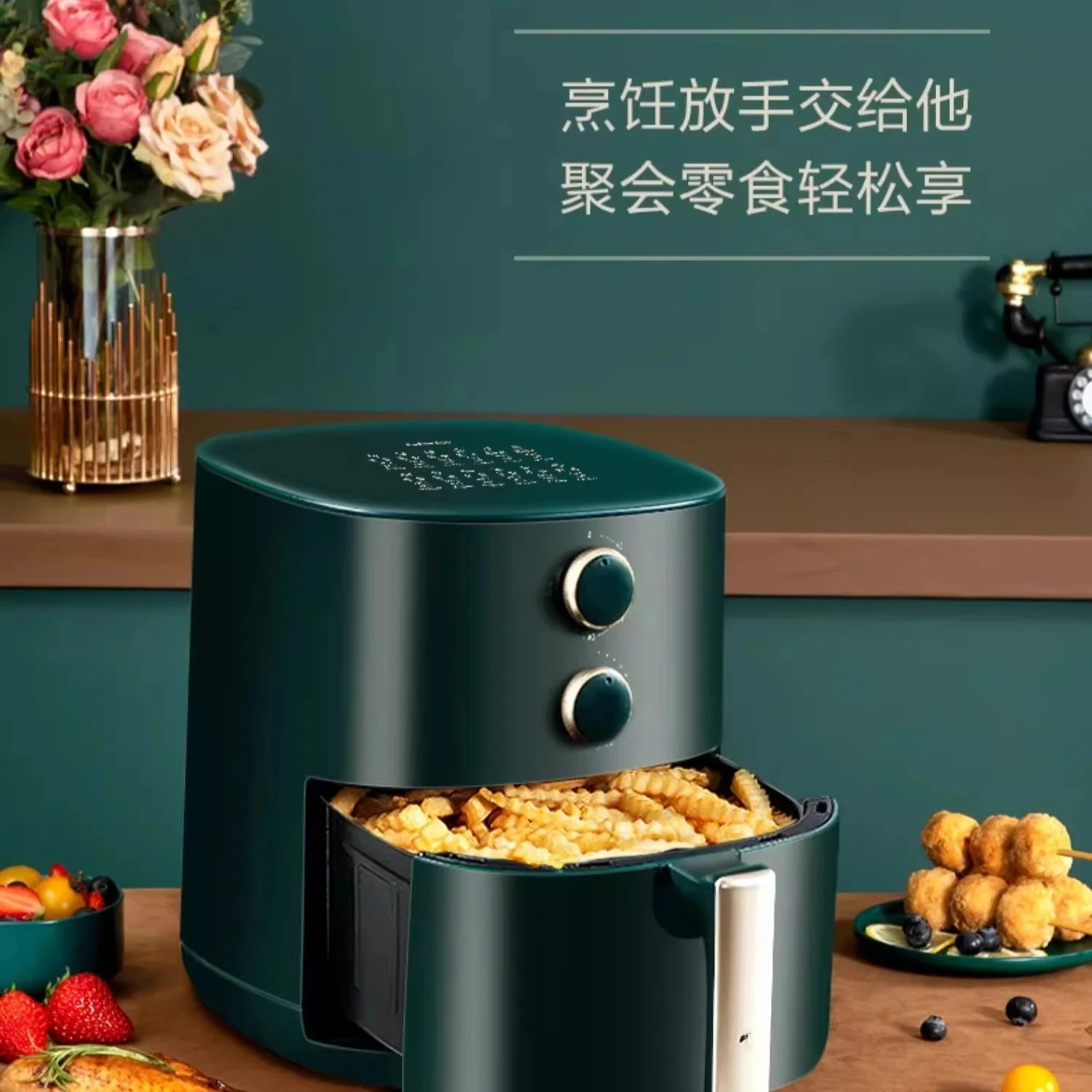 

Air Fryer Household Smart Multifunctional 5L Large Capacity New Oil-Free Oven Electric Fryer airfryer Supor