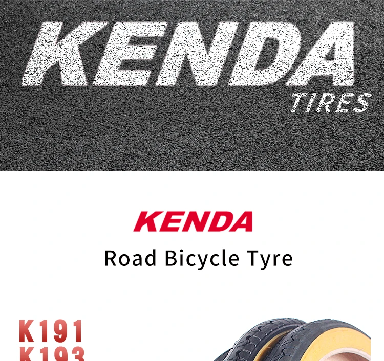 Kenda 700C Bicycle Tire 700x23C 25C 28C 32C 35C K191 K193 Ultralight Yellow Side Tyre Pneu Bicicleta Road Bike Tires