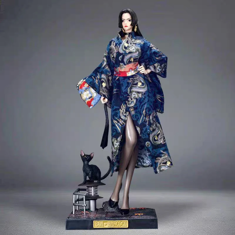 

46cm Anime One Piece Figure Uta Kimono Boa Hancock Action Figure Replaceable Shawl/Weapon Statue Collect Model Cartoon Decor Toy