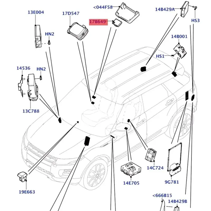 M50K-Windshield Humidity Temperture Sensor For Land Rover Discovery Windshield Humidity Rain Light Sensor