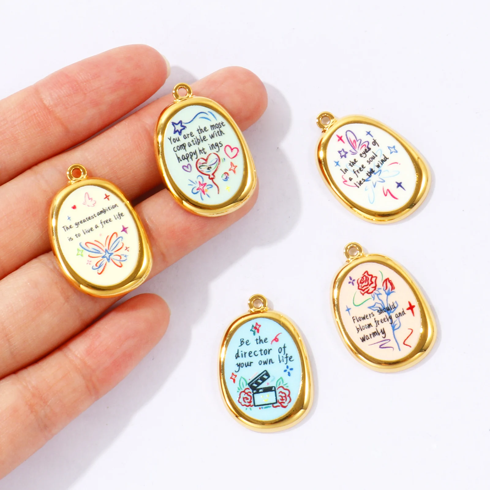 2 stuks positieve energie-cita - Jewelry Making Quotes recensie en prijs