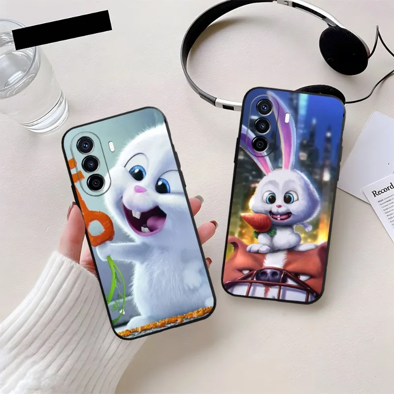 Cute Cartoon Rabbit Phone Case Fundas For Huawei P40 P50 P30 P10 P20 Lite Mate 40 Pro Plus Psmart Z 6 7 5 Back Cover