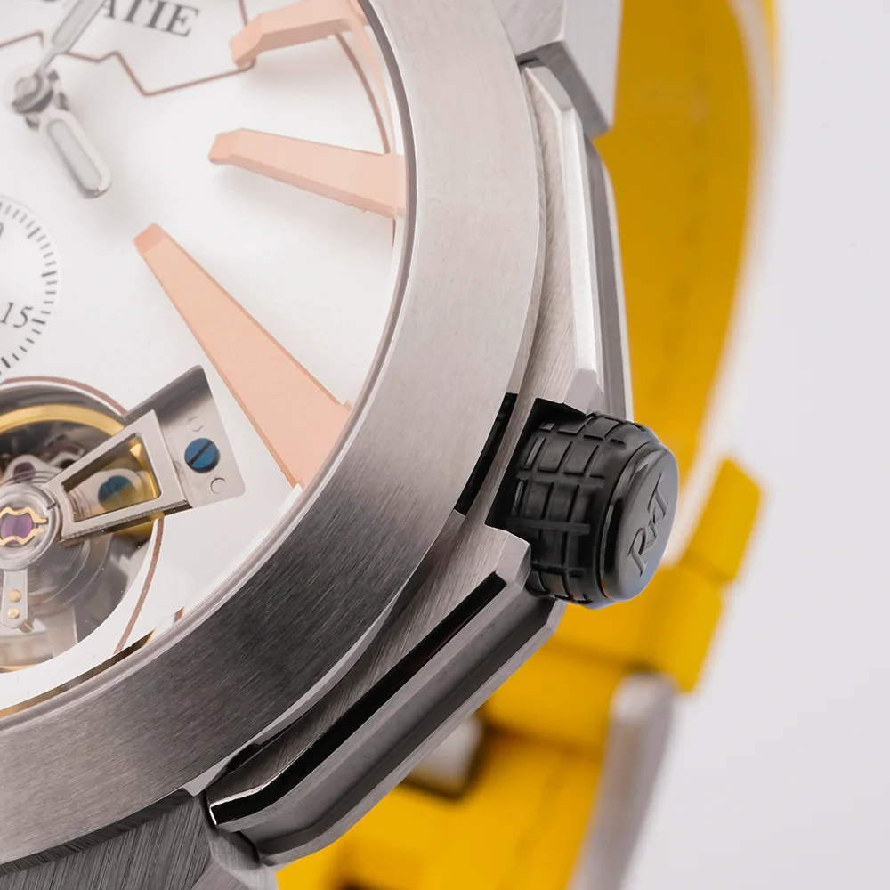 ENITON Mechanical Watches FKM Rubber Band Stainless Steel 316L JLHS33 Movement Automatic Watch Tourbillon Skeleton Fashion Watch