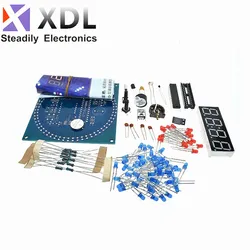 DS1302 Rotating LED Display Alarm Electronic Clock Module DIY KIT LED Temperature Display for arduino