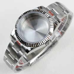 NH35 Watch case 36mm/39mm 316L stainless steel for datejust NH35 NH36 movement sapphire glass 28.5mm dail brushed oyster part