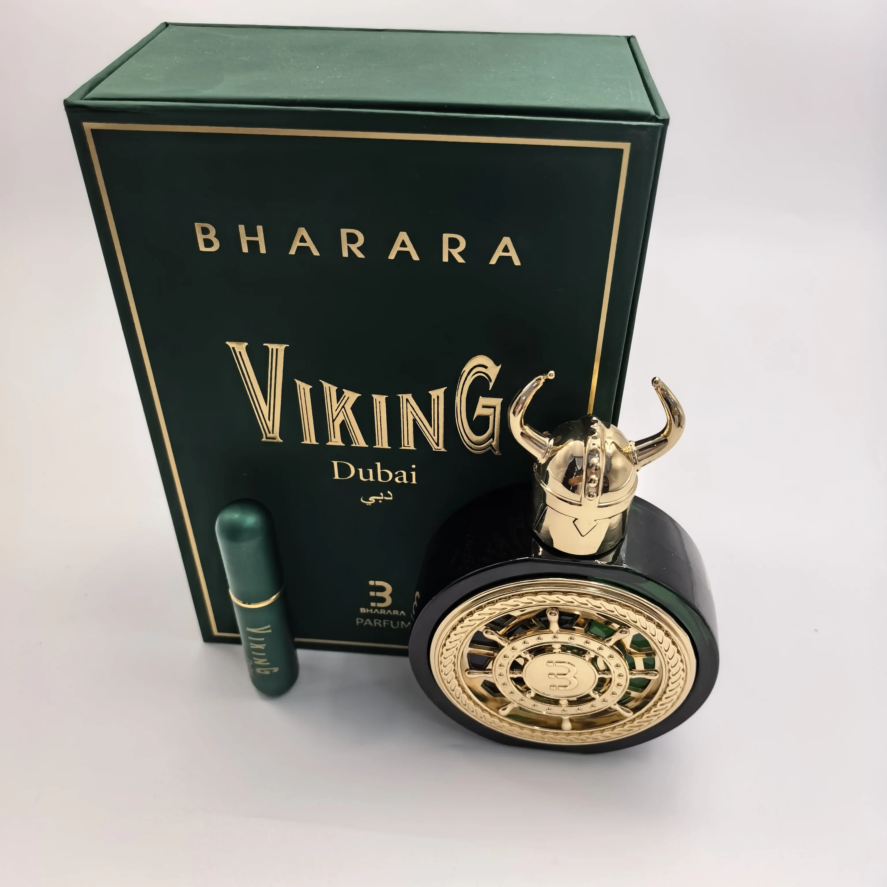 Bharara Viking Dubai Parfum 3.4oz - عطر كهرماني وودي دافئ يدوم طويلاً للجنسين، هدية مثالية للهالوين وعيد الميلاد