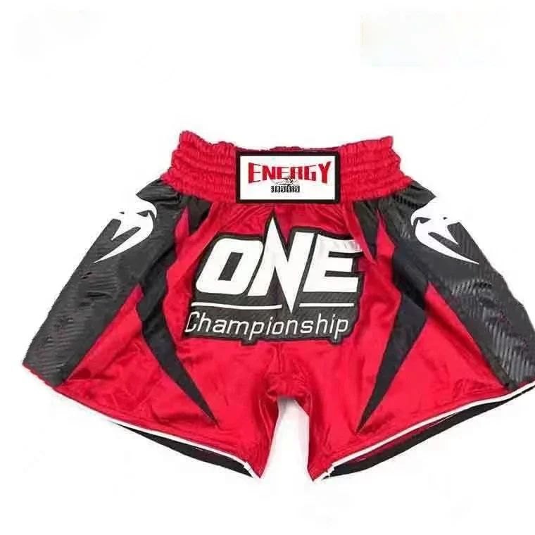 

High Quality ONE Muay Thai Complete Set Sanda Combat Training Shorts Breathable Quick Drying Men's and Women's Fitness Sports