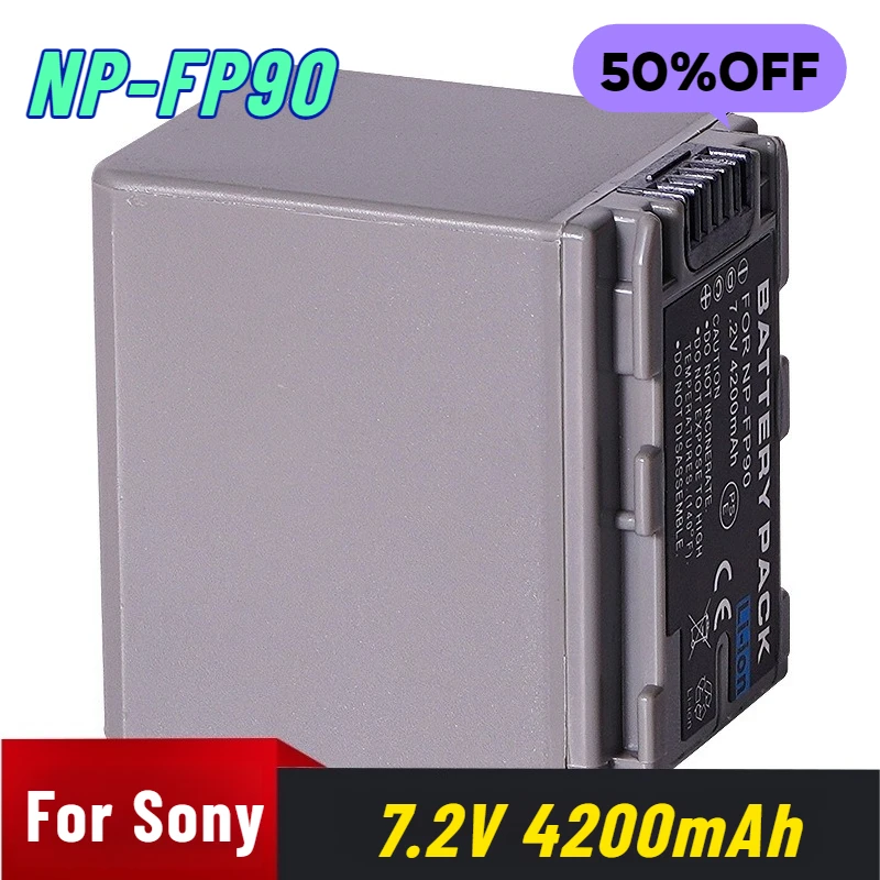 

7.2V 4200mAh for Sony NP-FP90 DVR-DVD103 105 202E 203 205 305 403 404E Camera Battery