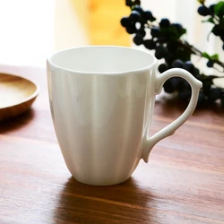 400ML, pure white bone china original breakfast cups, pumpkin design, cute cups and mugs, porcelain thermal cup of coffee, tea