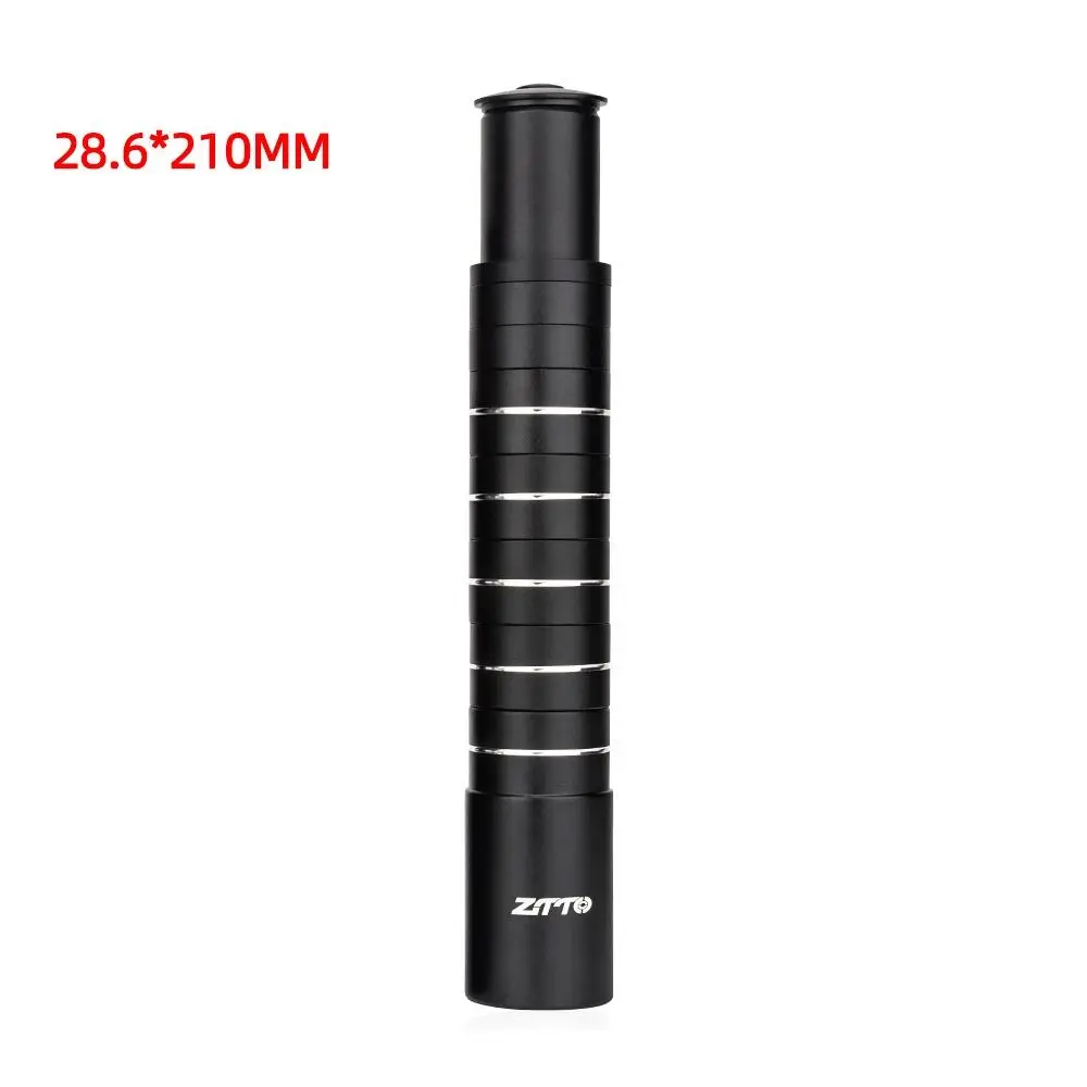 With Washer Bike Fork Stem Riser Extender Convenient Aluminum Alloy Mountain Bike Stem Riser Corrosion Resistance Shortcut