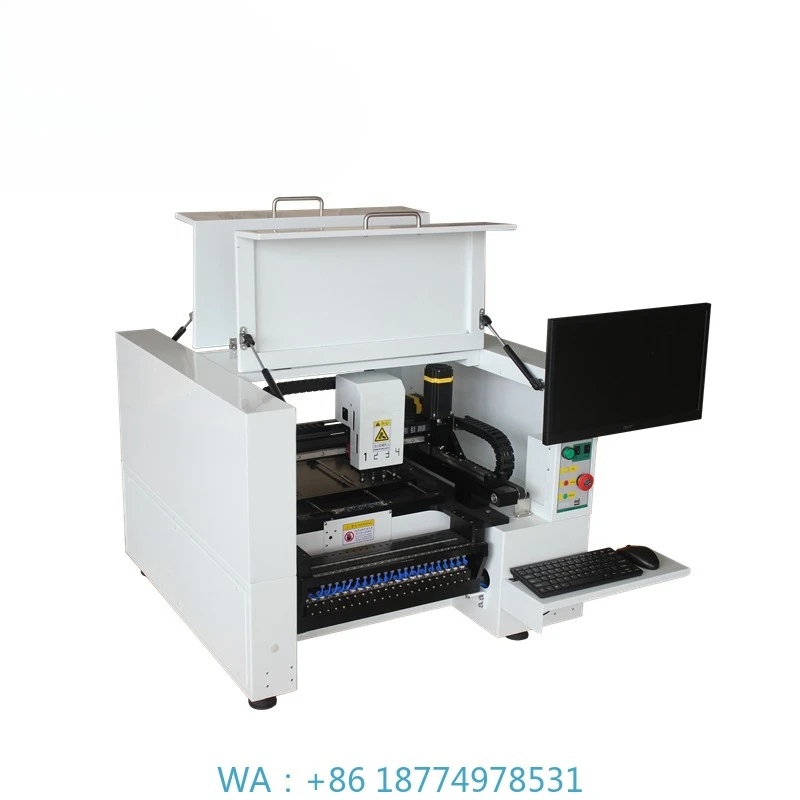 Desktop Assembly SMD IC Chip Mounter Stock in  SMT Assembly Machine SMT380 Pick and Place Machine