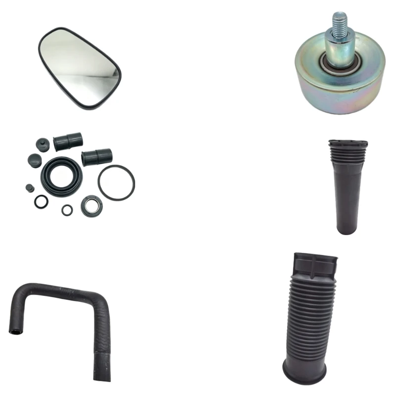 Reflective lens Belt pulley assembly - idler Brake caliper repair kit throttle body hose Shock absorber cover, front shock abso