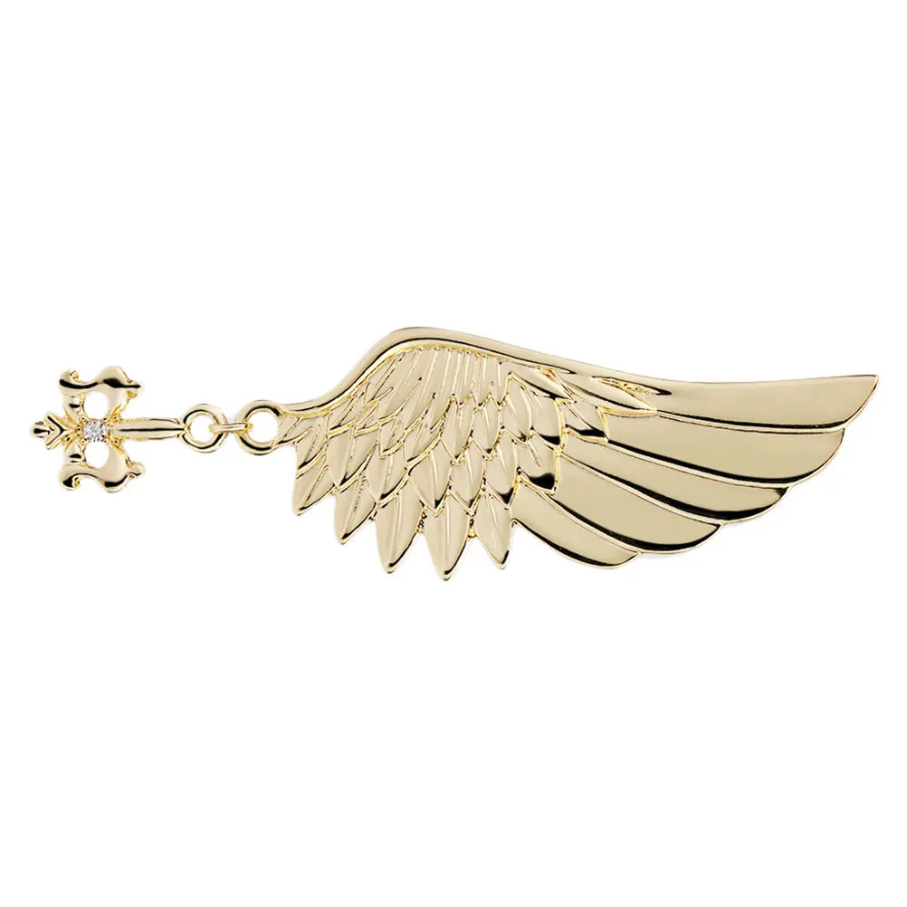 

1Pcs Alloy Rhinestone Wings Brooch Charming Personalized Lapel Pin Evening Dress Scarf Shawl Wedding Jewelry Wing Shaped Brooch