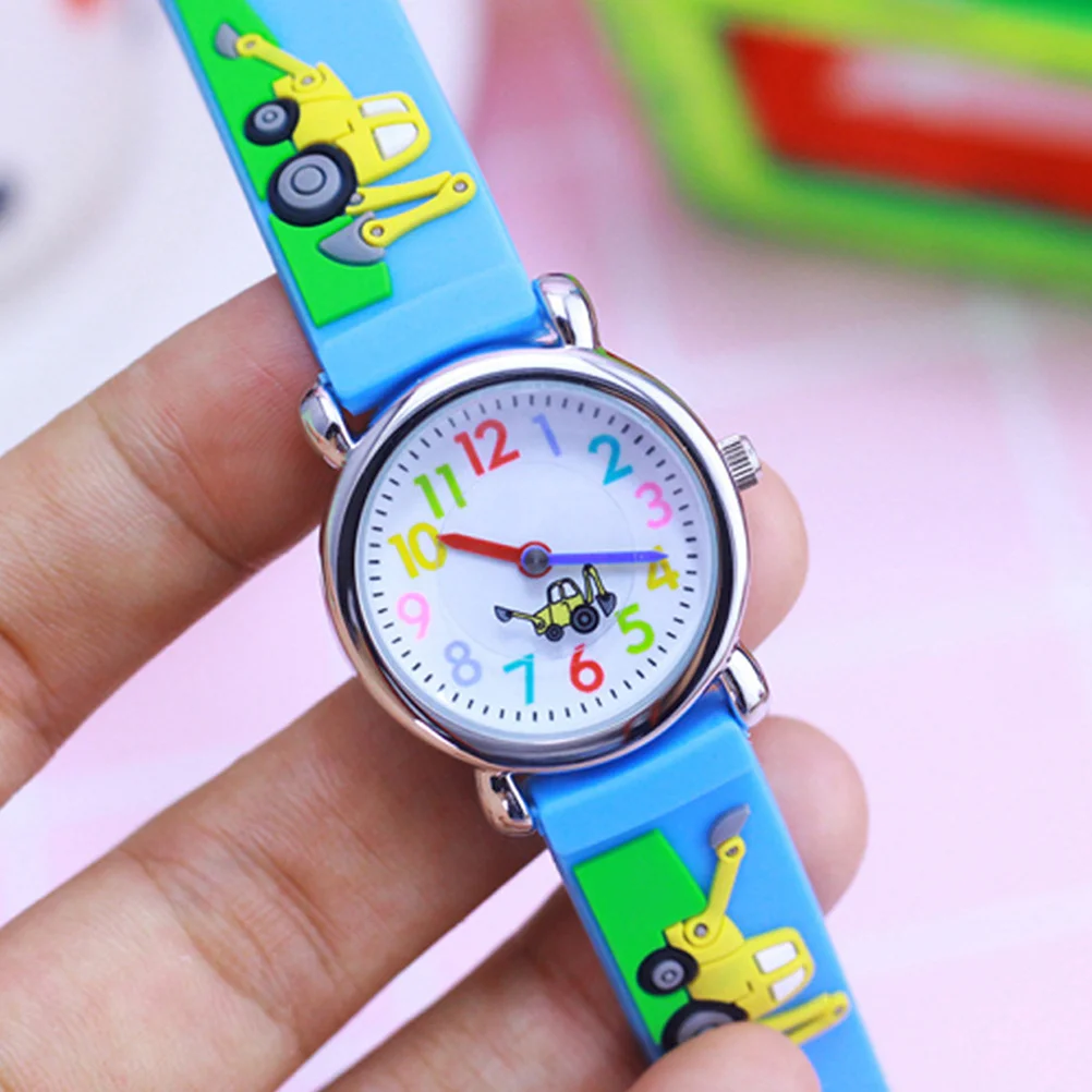 

1pc Cartoon Watch 3D Design Adjustable Strap Wristwatch For Birthday Christmas Gift Lovely Timepiece