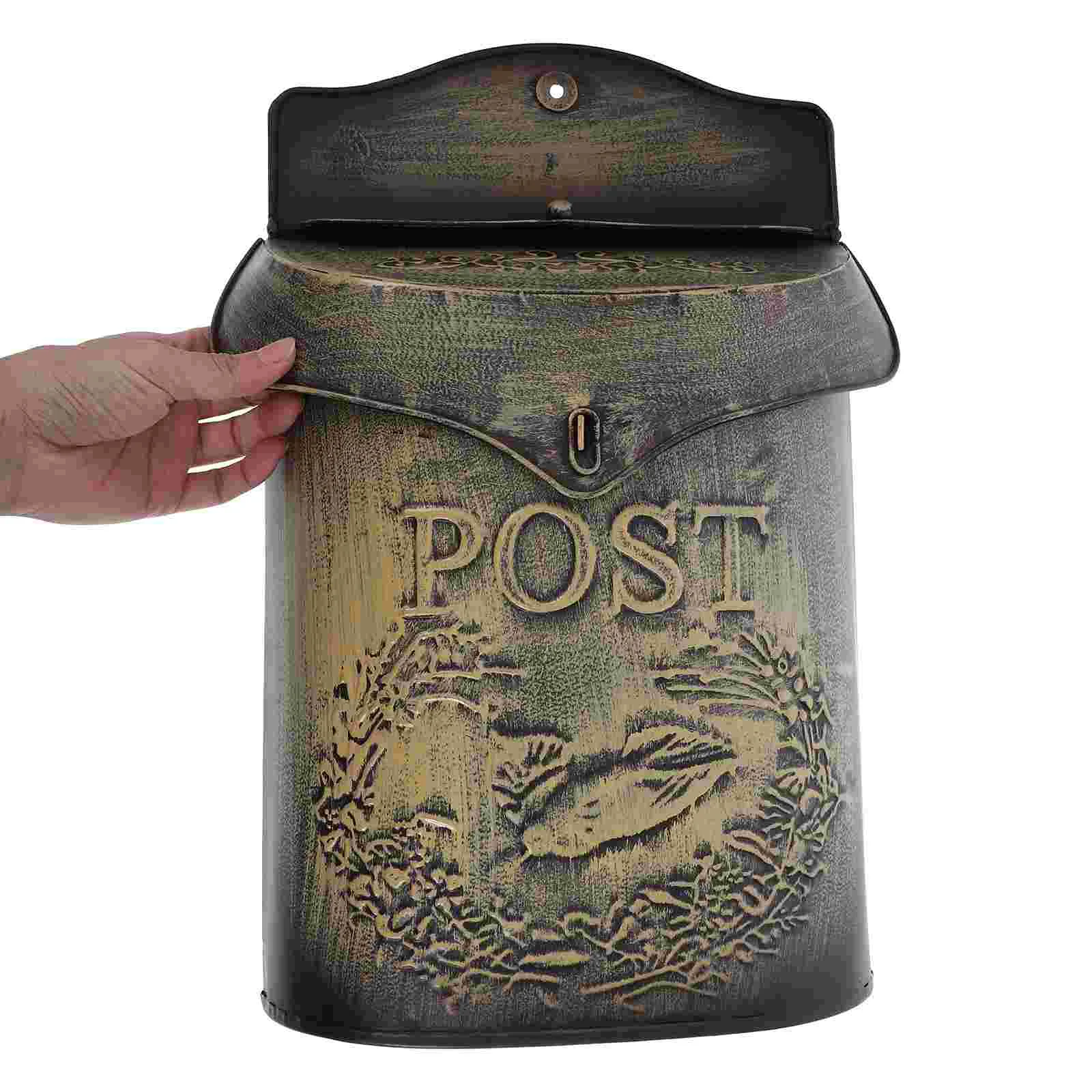 Vintage Mailbox Post Box Mailbox Wall Mount Post Box Outside Mailbox Wall Mail Box Vintage Letter Box Vintage Letter Mail Post B