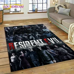 3D Lastest Horro Games R-Resident Evil Rug Carpet for Living Room Bedroom Home Decor,Non-slip Decoration for Sofa Doormat Gifts