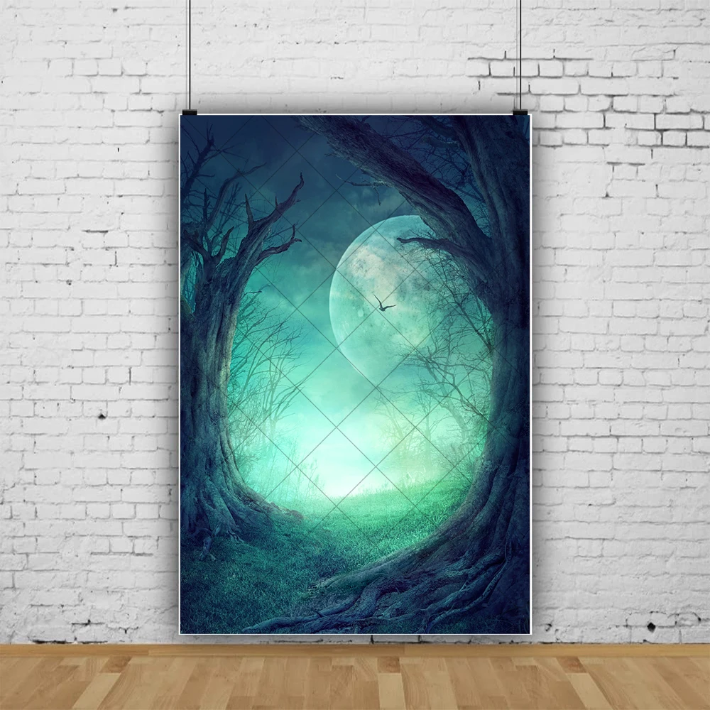 Magic Forest Tree Cave Vertical Section Backdrop Custom Fantasy Party Birthday Photography Poster Studio Decoration Background