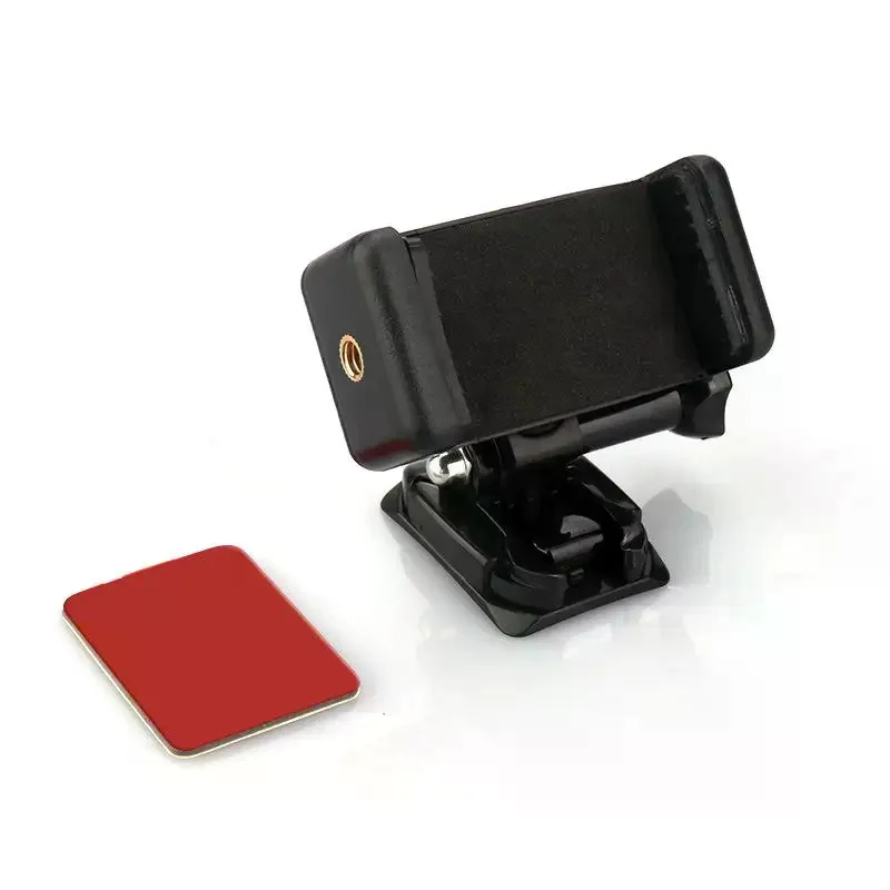 Universal Motorcycle Helmet Phone Mount Clip, Anti-Shake Camera Bracket & Tripod Monopod Stand