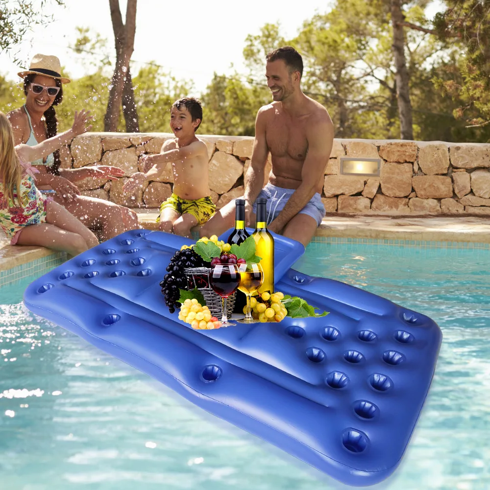 

Inflatable Water Beer Table,28Hole Cup,Table Tennis Game Table,Entertainment Ice Tank,Floating Row,Outdoor Bath Accessories,1.8m