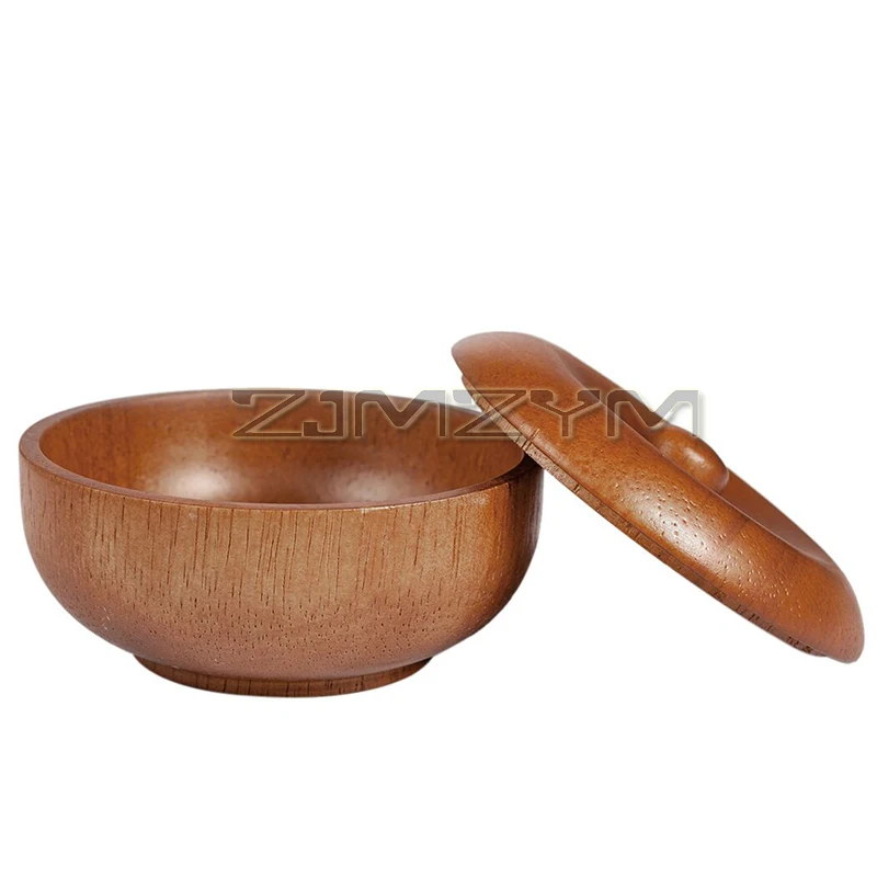 وعاء فرشاة الحلاقة الخشبية المصنوع يدويًا للرجال لتنظيف الصباح أداة اللحية حامل رغوة الحلاقة سهل التنظيف وعاء متين أداة الحلاق