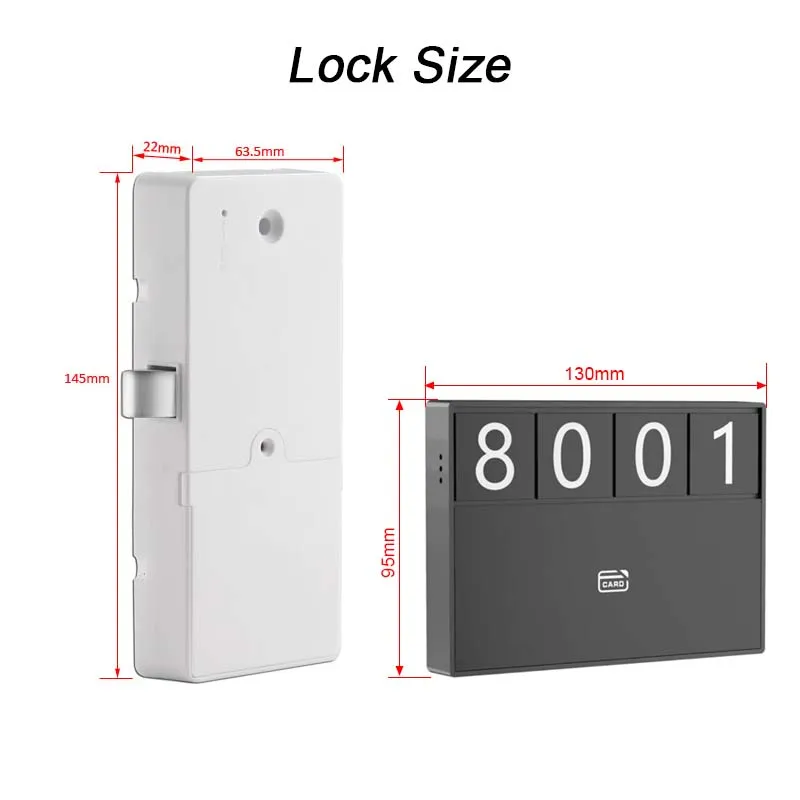 New Arrival Intelligent Locker Lock RFID Electronic Cabinet Sauna Wardrobe Lock Customized Number on Lock