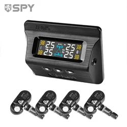 SPY internal Digital Monitoring Wireless TPMS Tire Pressure Monitoring System Solar TPMS Tire Pressure Monitor with 4 External