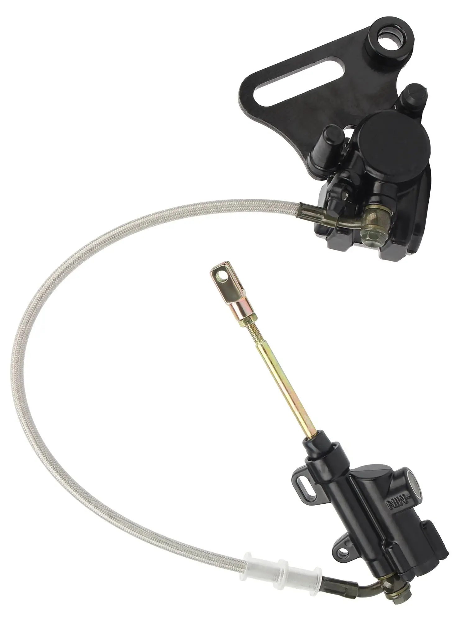 AliExpress PowerMotor 15MM Motorcycle Hydraulic Rear Disc Brake Caliper with Master Cylinder Fit 125cc -160cc Dirt Bike Motocross Accessories Refit