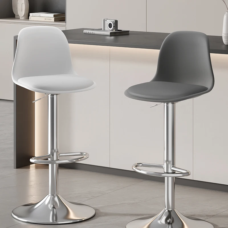 كراسي بار دوارة معدنية مكاتب استقبال مكتبية قابلة للتعديل مقاعد للبار حديثة الحد الأدنى مريحة Banqueta أثاث فريد من نوعه