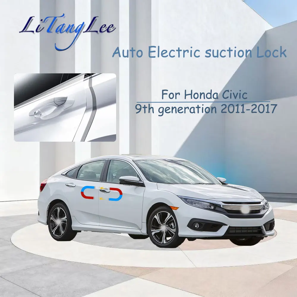 

Для Honda Civic 9-го поколения 2011-17 ​ ​ Автомобильная автоматическая дверная защелка с мягким закрыванием и приводом блокировки прохода — бесшумное закрытие с электрическим всасыванием
