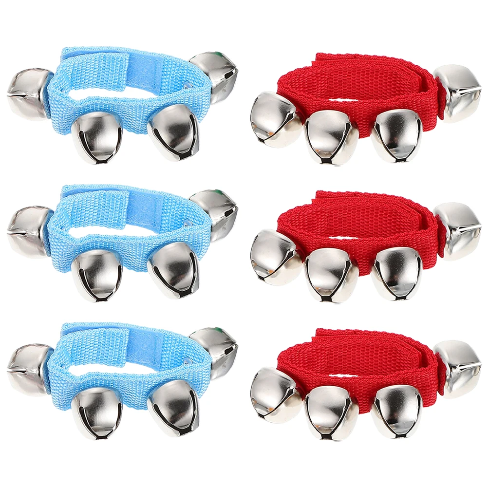 

6 Pcs Wrist Bell Toys Kids Musical Instruments Shaking Bells for Toddler Kids' Hand Children's Rattle The Colorful
