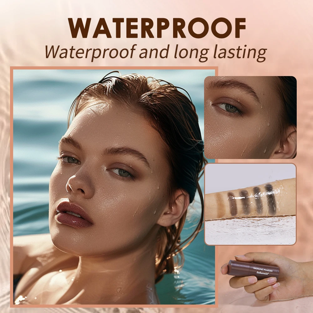 Lakerain Hairline Powder Filling Hair and Eyebrows Gaps Naturally Modify Long Lasting Holding Waterproof Sweat-proof Fine Powder image 4