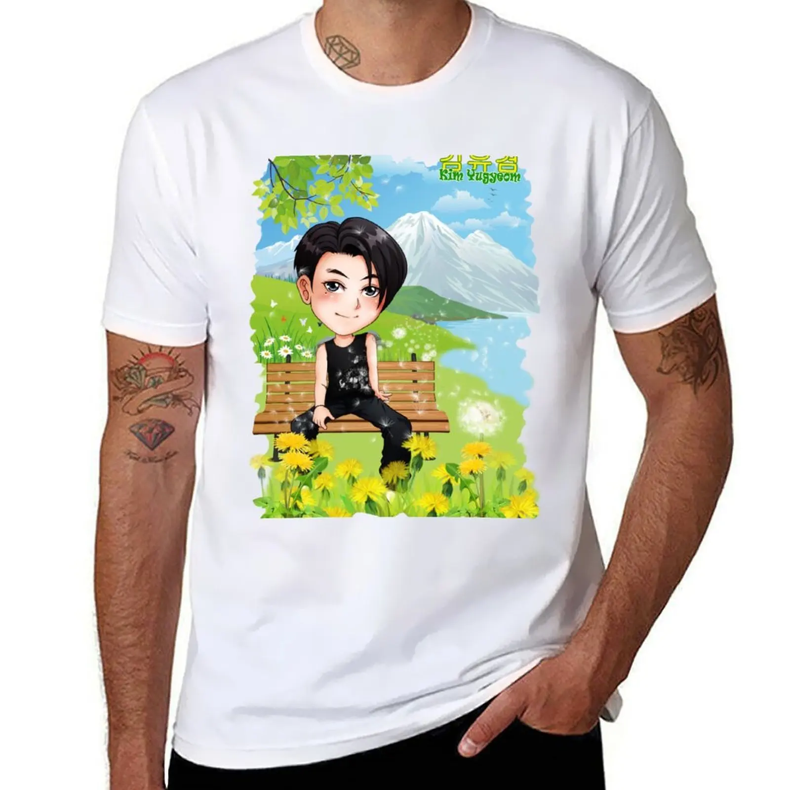 

GOT7 Kim YuGyeom [JG0102] T-Shirt printed t shirts for man anime tshirt T-Shirt